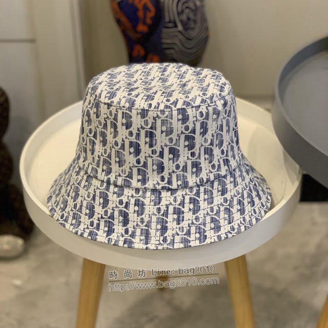 Dior新品女士帽子 迪奧印花漁夫帽遮陽帽  mm1654